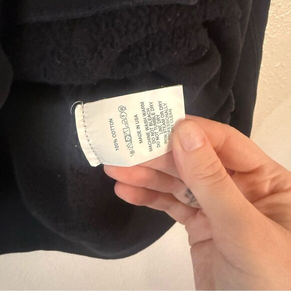 Engineered Garments Mens Printed Raglan Hoodie in black L - Picture 5 of 7